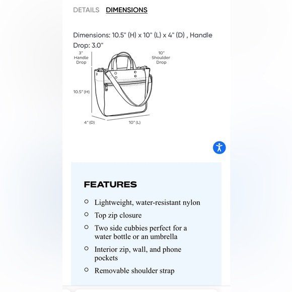 BOULEVARD Black Tote and Crossbody Bag - Picture 5 of 6